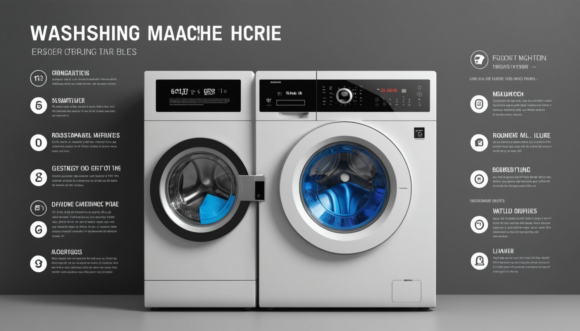 Ошибки стиральных машин: расшифровка кодов